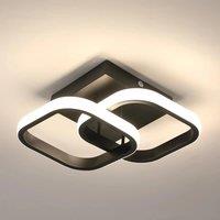 19W LED Ceiling Light,Modern Indoor Ceiling Lamp,1900LM 4500K Neutral White Light,Square Acrylic Ceiling Light for Hallway