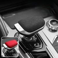 Car Interior Alcantara Suede Gear Shift Knob Cover Sticker Handle Trim Collar Wrap For GEELY MANJARO 2021-2024 EMGRAND 2022-2024