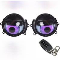 1/2pcs 12V LED red/ice blue/green 6-speed+automatic mode Devil's Eye Evil Eye remote control