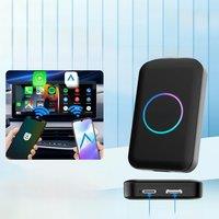 CarlinKit Mini Wireless Carplay TV Box 4+32G 5 in 1 Android Auto Wireless AI Box HD Display CarPlay Adapter for Youtube Neflix