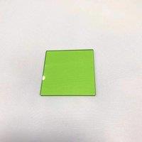 Square Shape Color Light Green 50x50x2mm Optical Glass Type LB6 For Led Lamp Lighting