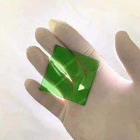 Custom Size Square 400nm To 2500nm Visible And IR High Pass Green Color Glass Type LB10 For Protect Window