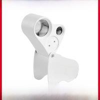 Magnifying glass 30x high power HD with light led 60x handheld mini portable folding jewelry identification 100