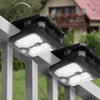 30 LED Solar Garden Outdoor Lights Clip Light Waterproof Motion Sensor Camping Lamp Rechargeable for Landscape Outdoor Wall Deco