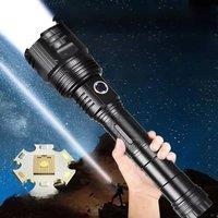 Super High Power LED Flashlight 10000000LM Removable Long Flashlights Rechargeable Camping Lantern