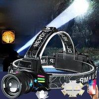 Super Bright Headlamp Most Powerful Long Range Head Flashlight Sensor High Power Headlight With