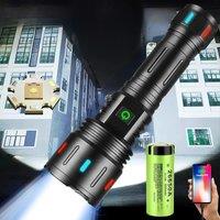 2000 Meters Super Bright White Laser Light USB Rechargeable Torch 26650 Battery Outdoor Camping