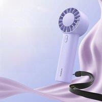 Baseus GoTrip DT1 Mini Turbine Handheld Fan 3 Speed Adjustable Portable Fan 1200mAh Rechargeable Fan for Desktop Outdoor Camping