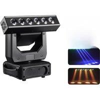 KEMAX 6X20W Lyre Beam Moving Head Light RGBW 4IN1 LED Dj Disco Party Lights DMX512 Rotating Mobie Head Stage Effect For Club