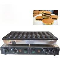 XEOLEO Commercial Electric 50 Holes Pancake Maker 850W+850W Mini Dutch Pancake Waffle Makers Pancake Machine Mini Donut Machine