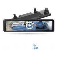 12.6 inch Car Rearview Mirror 4K ADAS DVR Camera S18 FHD 1080P GPS Logger Dash Cam Video Recorder With BSD Dual lens Camera