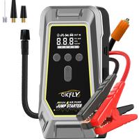 12V Car Jump Starter 150PSI Car Wireless Tire Inflator Pump Air Compressor 4000A Power Bank Potable Battery Starting Device