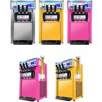 Commercial Ice Cream Maker Automatic 3 Flavors Soft Serve Ice Cream Machine Business Ice Cream Truck