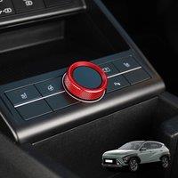 For Hyundai Kona SX2 2024 2025 Interior Accessories Aluminum Car Central Console Gear Shift Drive