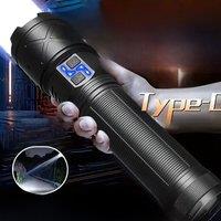 Huge 2025 New Most Powerful LED Flashlight USB Rechargeable Lamp Torch Light Tactical Flashlights
