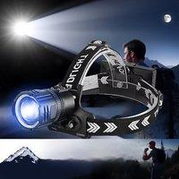 Ultra Bright Led Headlamp USB Rechargeable Head Flashlight Powerful High Power Headlight Camping