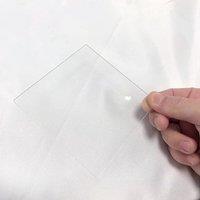 2Pcs Total Size 120x120x2mm Clear Fused Silica Quartz Glass Plate For Lamp