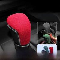Alcantara Suede Shift Knob Cover Lever Stick Head Car Accessories Trim For Toyota Corolla Avalon Camry ALLION CH-R Cross 19-24