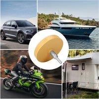 NuoDun-Kit de abrillantado para rueda de coche, eliminador de calcomanas de 90mm, pegatina adhesiva