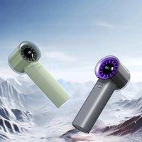 Portable Handheld Fan - USB Rechargeable,Quiet Cooling with Digital Display for Office/Travel/Home