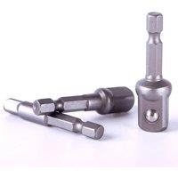 1/4 Hex Shank Extension Rod 1/2 3/8 1/4 Square Adapter For Power Tool Quick Release Cr-V Material Impact Head Socket Key Set