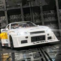 GTR alloy model car, unique decorations for car center console, fun accessories, cool ornaments, men's gifts