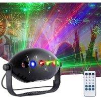 Dj Lighting Stage Party Lights Sound-Activated Disco Ball Lights Party Lights with Remote Control 3 Led Backlight Flashing Pattern Projector Lights Indoor Party Dance Hall Home Christmas Party Club