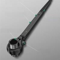 1pc 10-32mm Ratchet Wrench Socket For Hex Nut Universal Adjustable Socket Adapter Heavy Dual-use Sharp End Mechanical Workshop