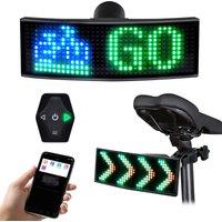 GOTUS Bicycle Safety LED Tail Light,APP Programmable Pattern with Remote Control for Cycling Night Visibility Warning Tail Light