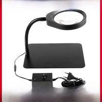 10x desktop magnifying glass electronic high power HD with light repair work table welding multi-function 100