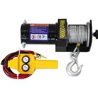 Electric Winch Car-mounted Small Crane Self-rescue Lifting Car-specific Electric Hoist Wireless Dual-use 12V 24V 2000LBS 3000LBS