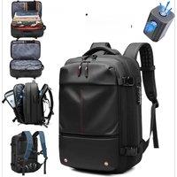 Vacuum Compression Backpack with Vacuum Pump Expandable Travel Backpack for Men Women Airline