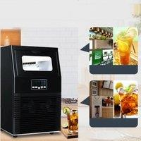 Commercial Ice Cube Maker Maker Machine 75kg Stainless Steel Automatic Cleaning Ice Machines