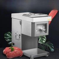 250Kg/H Electric Meat Slicer Stainless Steel 3mm Blades Meat Cutter Grinder Machine Auto Kitchen Home Appliance Commercial