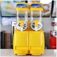 220V/110V Double Tank Slushy Machine 830W Snow Melting Machine Commercial Juice Smoothie Slush Maker Machine