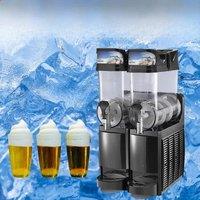 Snow Melting Machine Commercial 2L*2 Tank Frozen Hot Cold Drink Beverage Milk Fruit Juicer Juice Dispenser Maker