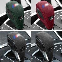 Alcantara Suede Auto Gear Shift Knob Cover Lever Stick Head Car Accessories Trim For BMW 3 Series X3