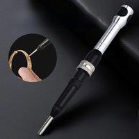 Gold Silver Nail Sanding Pen Handle Engraving Pen Accessory Nail Sanding Needle Metal Sanding Needle