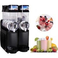 Double Bowl Slush Machine 4L Tank Slush Machine Snow Melting Machine Smoothie Maker Machine Ice Cream Maker 200W