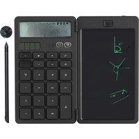 Upgraded Basic Calculator with 6.5 Inch Notepad Standard Calculator Pocket 12 Digits Function 2 in 1 Portable for School Office