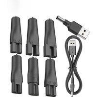 LISI 8 PCS Power Cord 5V Replacement Charger USB Adapter Suitable for All Kinds Hair Clippers, Beard