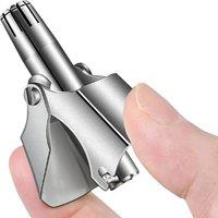 LISI Nose Hair Trimmer for Men Stainless Steel Manual Shaver Suitable for Nose Hair Razor Washable