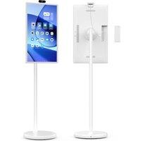 24" mobile tv stand on wheels, battery powered TV, Android 13, wifi 6, RK3588, 8GB RAM, 128GB ROM, in-cell LCD with Touch