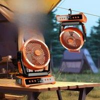 3 in 1 fan air conditioner, portable mini fan, ceiling fan with light, portable desk table usb stand humidifier cooling fan cool