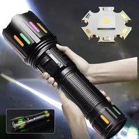 High Power Flashlights Rechargeable LED Flashlight Tactical Torch Zoom Ultra Powerful Torch 3000M