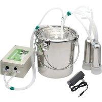 3L Electric Milking Machine Portable Plastic Double Head Vacuum Pump Milker for Farm Sheep Cows Goats Farm Feeding Tools