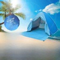 Beach Tent 165*150*110cm Pop-up Automatic Opening Anti-ultraviolet Full Shade Tent Family Ultralight