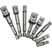 3pcs extension rods can be selected with 1/4 socket for hand drills, hexagonal to square