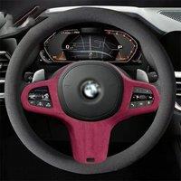 Alcantara Interior Trim Steering Wheel Cover For BMW 5 Series 6 Series Sport GT X3 X4 Sport 3 Series