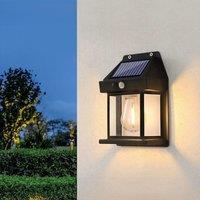 Solar Outdoor Motion Sensor Wall Lamp 3 Lighting Modes Waterproof Lantern for Yard Garden Camping Decor